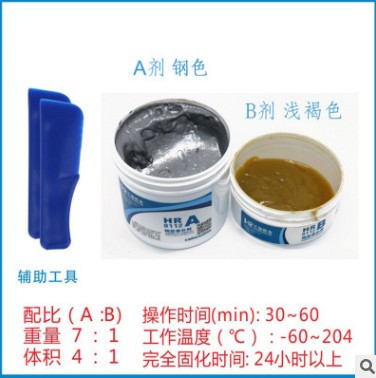 批发HR-8112双组份钢质修补剂膏状  双组份修补剂  膏状修补剂