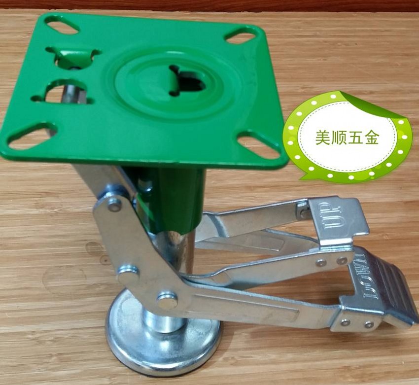 供应美顺4系列6寸日式地刹器汽车料架子车定向脚轮  支撑架  顶高器