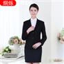 长沙工作服女士长袖修身免烫职业西裙套装小西装定制