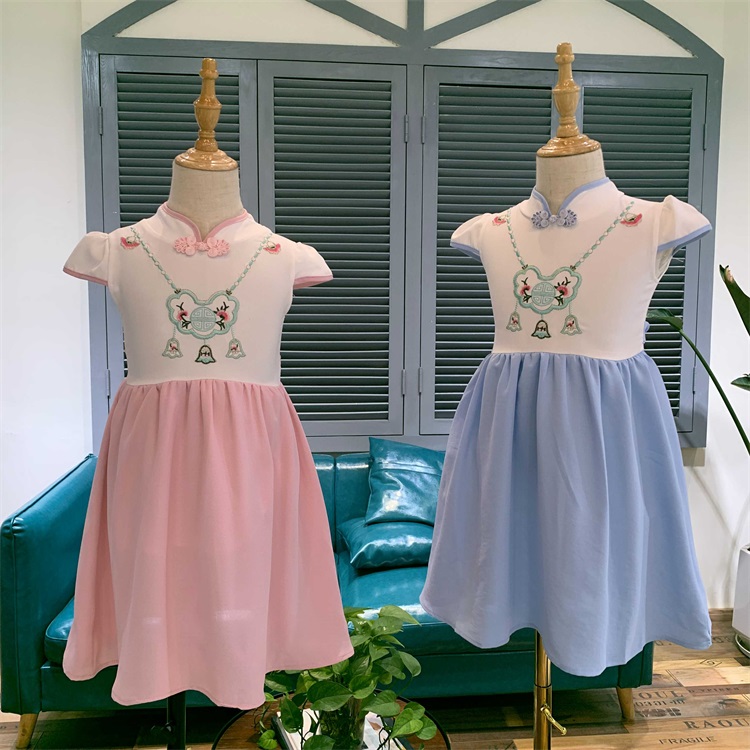 2019新款女童汉服折扣货源供应商 品牌折扣童装 童装尾货 童装批发