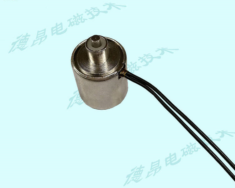 小型推拉式柱形电磁铁/东莞德昂制造电磁铁  电磁铁厂家  推拉式电磁铁  微型电磁铁