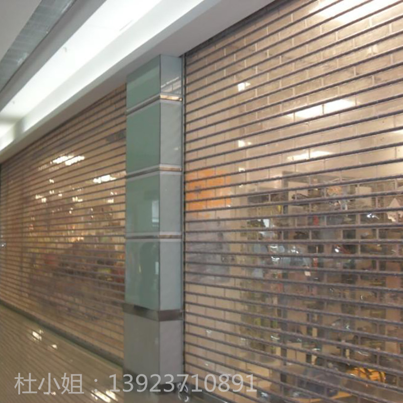 厂家直销超市PVC电动水晶卷帘门 电动水晶卷帘门价格  超市PVC水晶卷帘门