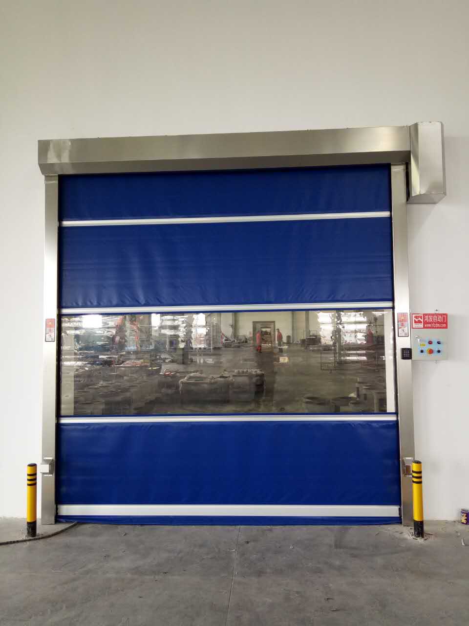 郑州鸿发快速卷帘门性价比高厂家  郑州鸿发快速门  快速门性价厂家  快速感应门
