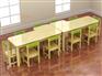 幼儿园课桌椅早教培训班 实木桌椅定制
