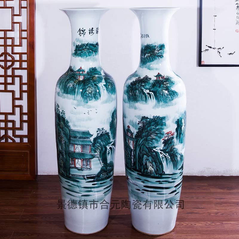 客厅沙发旁摆放陶瓷花瓶，玄关摆件花瓶订做  玄关摆花瓶