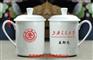 宾馆纯白陶瓷杯加字，纯白骨瓷杯子印logo