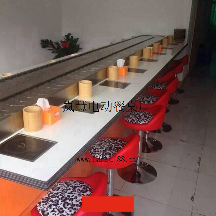 君福灵火锅寿司麻辣烫设备定做包邮包安装  旋转火锅设备  转转火锅设备  回转火锅设备