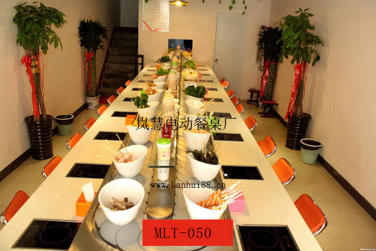 君福灵火锅寿司麻辣烫设备定做包邮包安装  旋转火锅设备  转转火锅设备  回转火锅设备