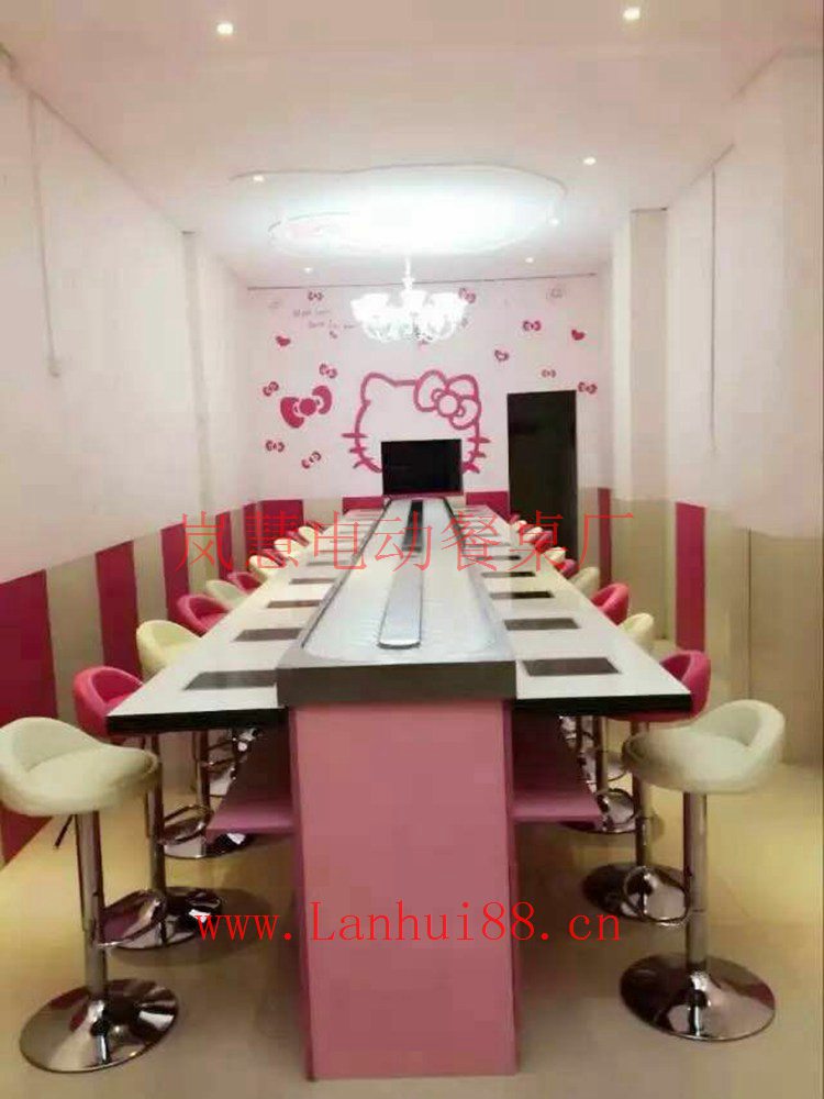 君福灵火锅麻辣烫寿司旋转自助设备定做包邮包安装  旋转火锅设备  转转火锅设备  回转火锅设备