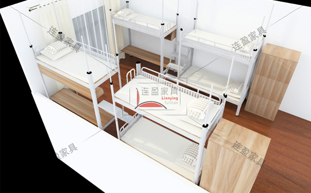 湘潭高低宿舍床使用环保油漆喷塑，室内环保