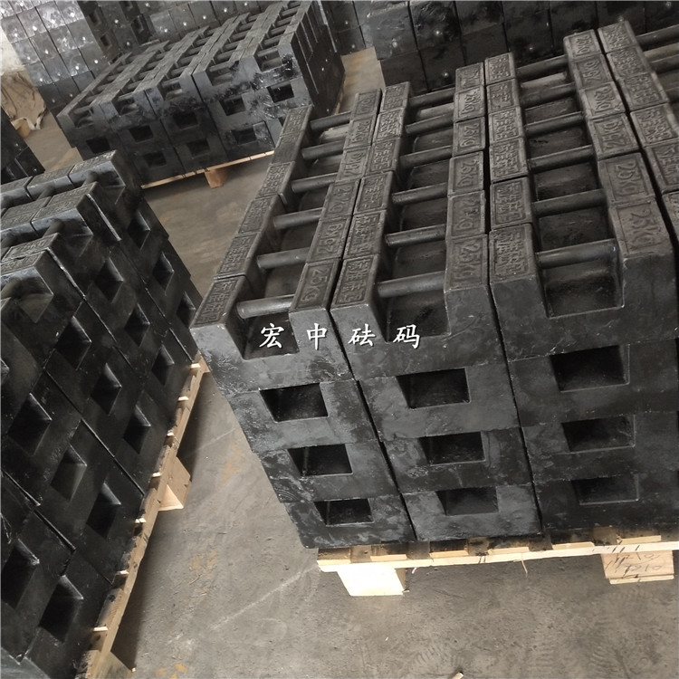 湖北荆门25公斤标准铸铁砝码销售  配重砝码  电梯砝码