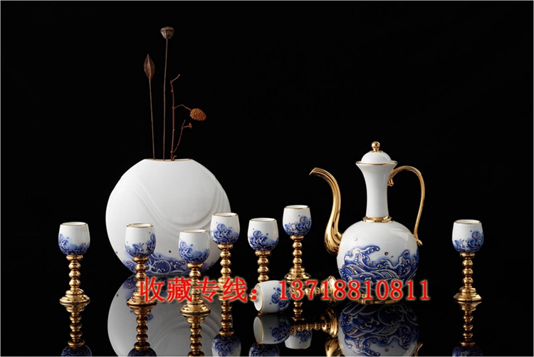 先生瓷海上明珠10头酒具 传统文化与现代元素的完美结合&nbsp;&nbsp;海上明珠酒具