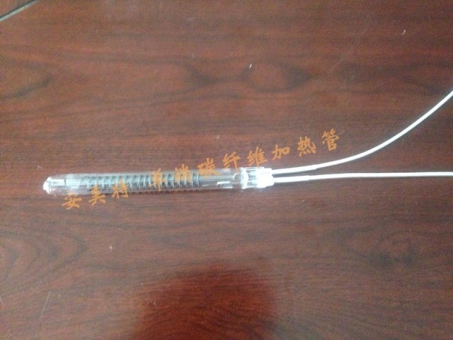 安美特制作工业烧烤炉具设备专用单端单头碳纤维电热管  单端碳纤维灯管  红宝石电热管  半镀白电热管