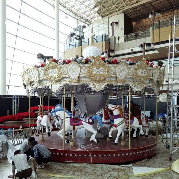 厂家创意款旋转木马 欧美式转马公园游乐 乐园 价格