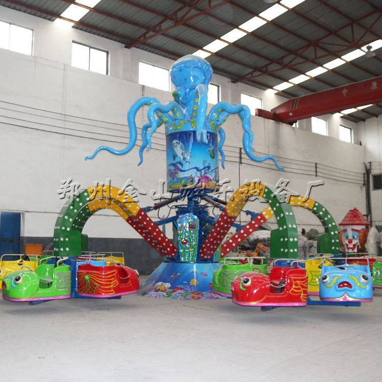 儿童喜爱的中小型游乐设备 旋转大章鱼造型可爱火热预定 价格