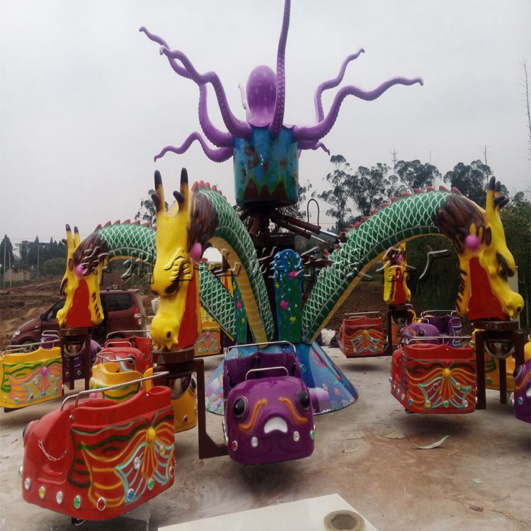 游乐场章鱼陀螺 儿童游乐设备旋转大章鱼 价格
