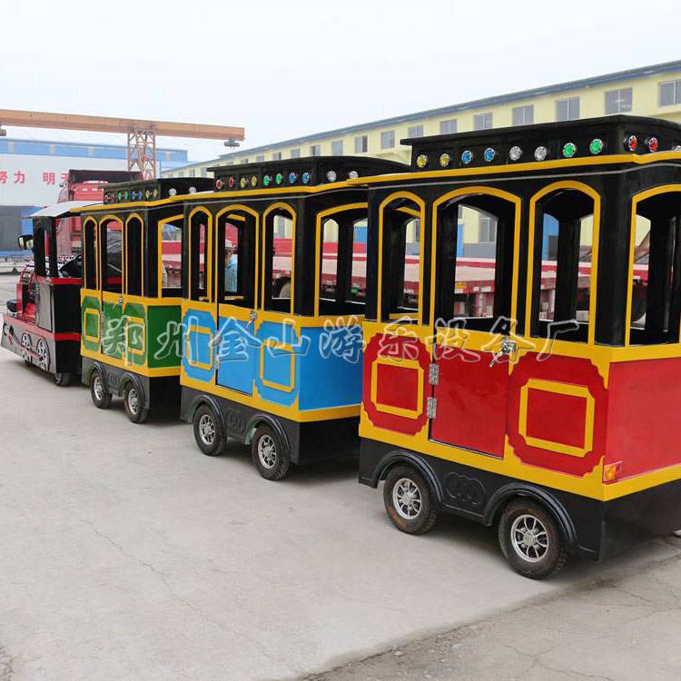 大型商业观光无轨火车游乐设备  电动  小火车