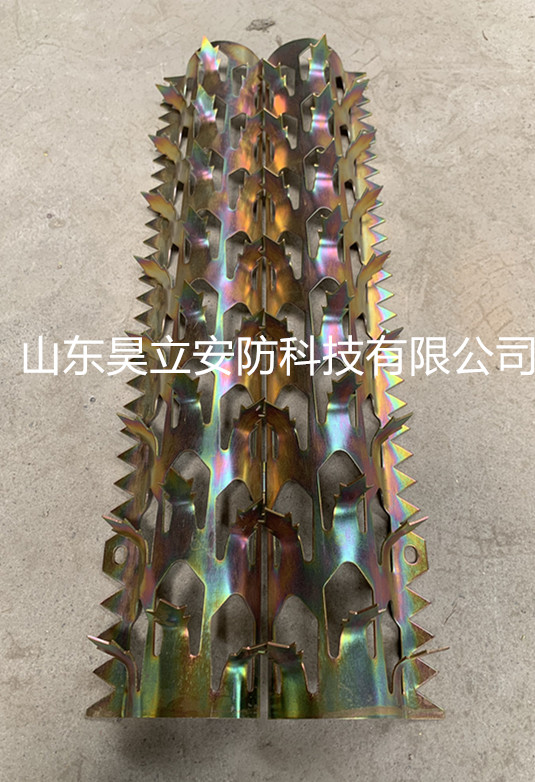 不锈钢燃气管道防爬刺道阳台防爬刺围墙  管道防盗刺  水管防盗刺  镀锌防盗刺