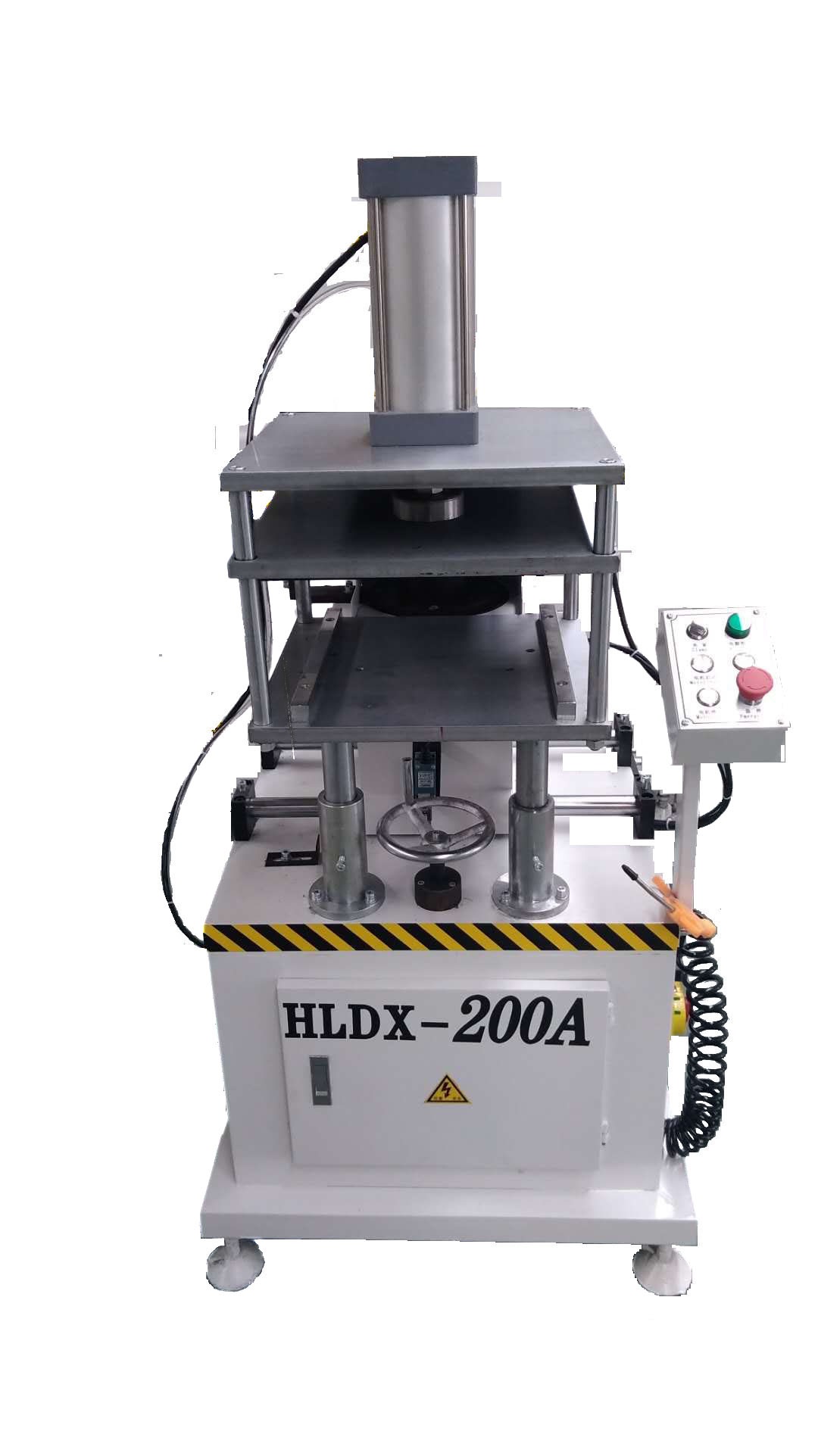 小型门窗端面铣床HLDX-200A排料小端  小型门窗端面切割  小型门窗加工设备