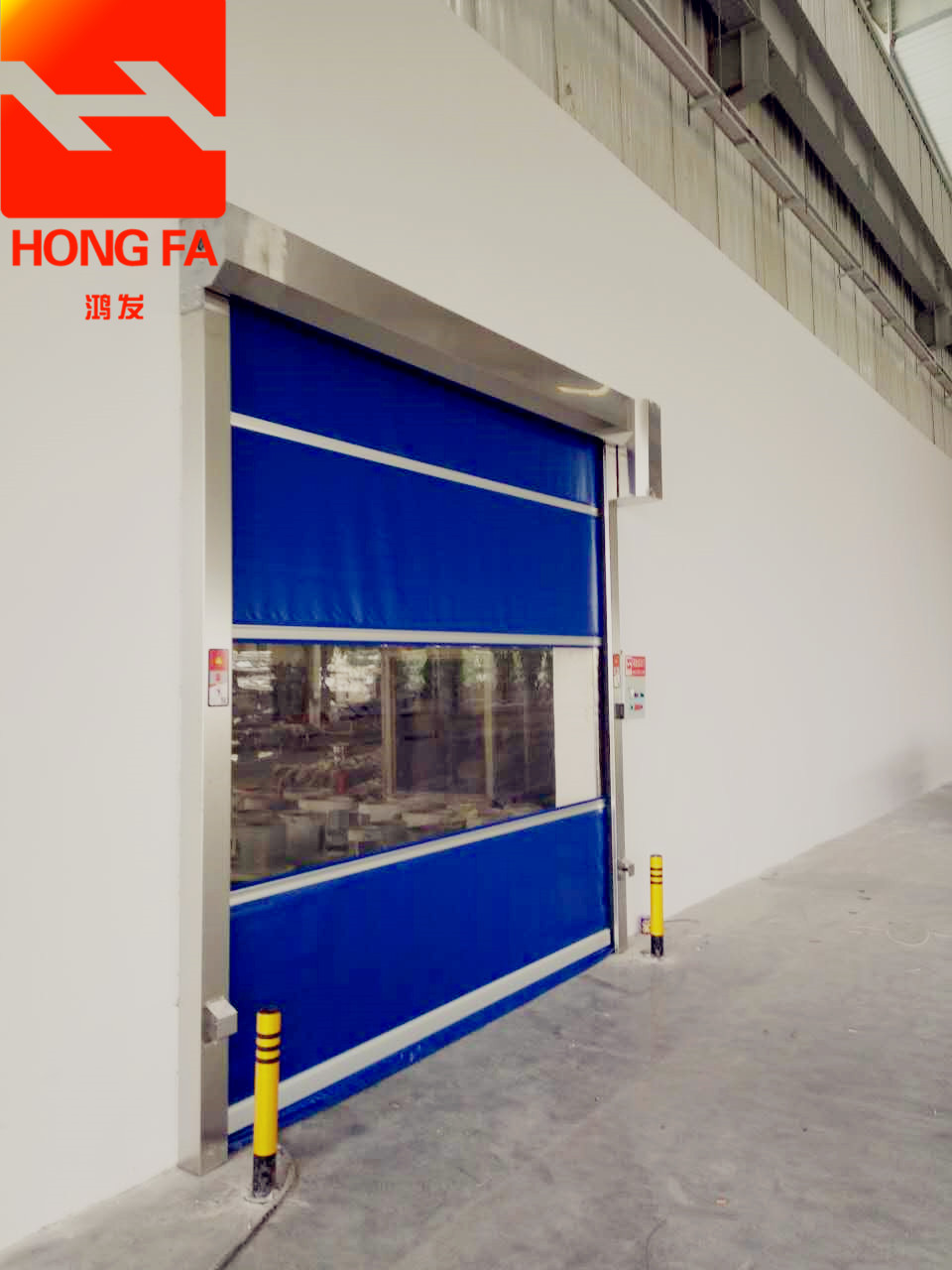 武汉鸿发透明快速卷帘门价格低 质量优  快速门  自动门  工业门