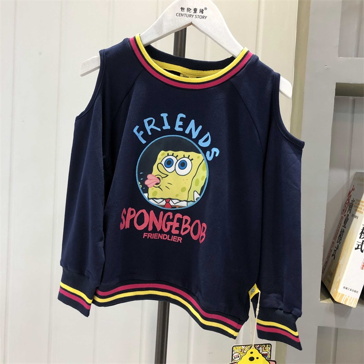 浙江海绵宝宝秋季新款品牌尾货童装  童装批发  库存尾货  品牌折扣