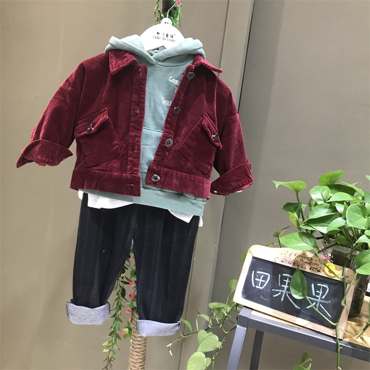 山东田果果新款品牌童装批发厂家直销  童装货源  库存尾货