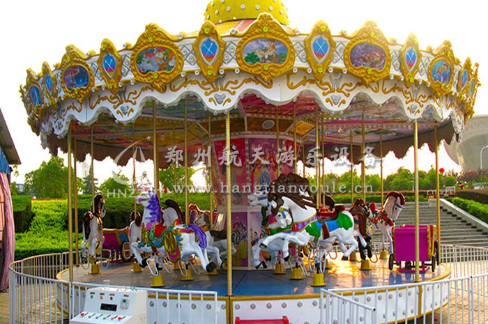 航天游乐推出大型游乐设备24座豪华旋转木马  2019爆款  厂家直销  厂家批发