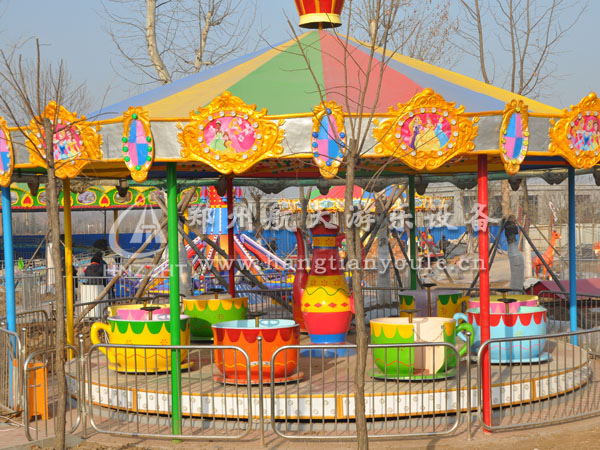 航天游乐设备制作精美有趣9座咖啡杯  游乐场设备  儿童游乐设备