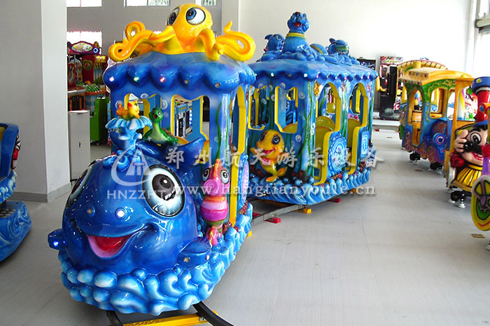 航天游乐新出儿童室内游乐设备海洋火车  2019爆款