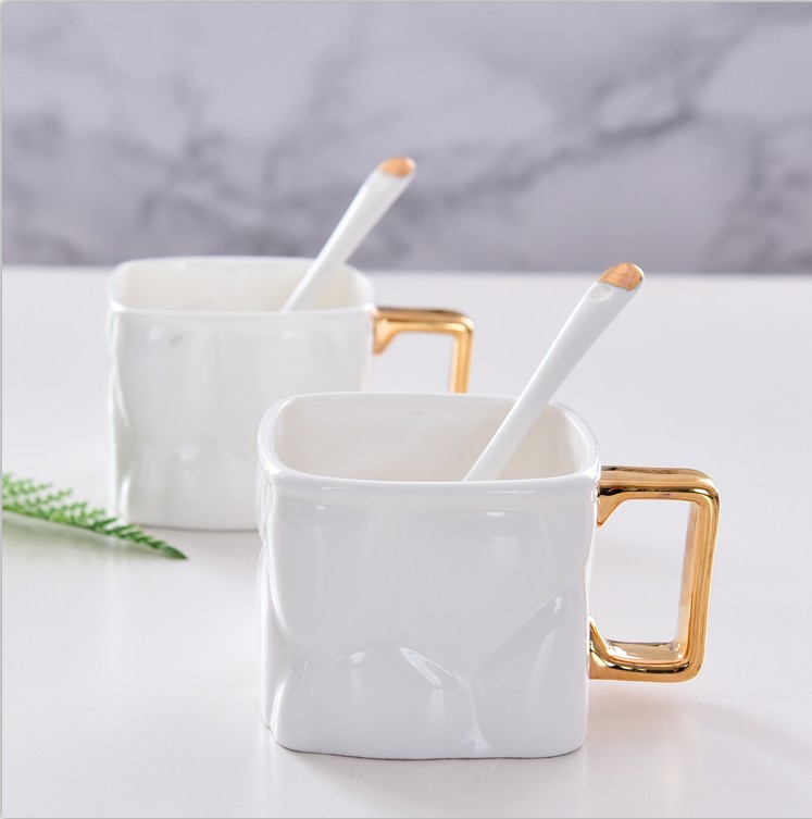 唐山亿美礼品杯 骨质瓷咖啡杯子批发  陶瓷咖啡杯碟