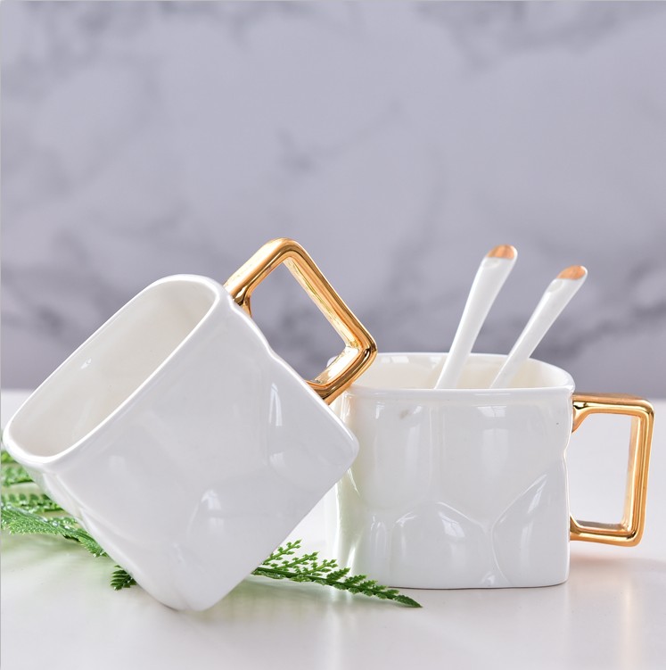 唐山亿美礼品杯 骨质瓷咖啡杯子批发  陶瓷咖啡杯碟