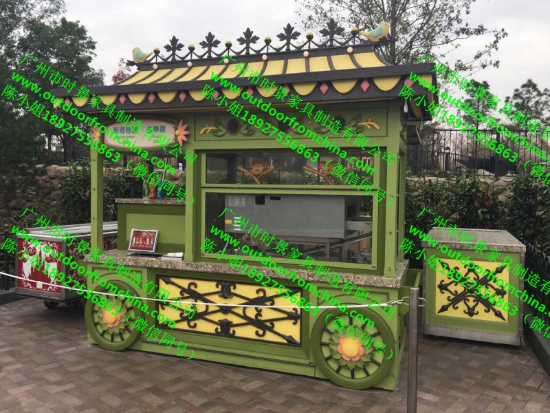 洛阳美食街小吃售卖车 长安步行街商铺餐饮售卖亭  小吃车  餐饮车  零食奶茶售卖车