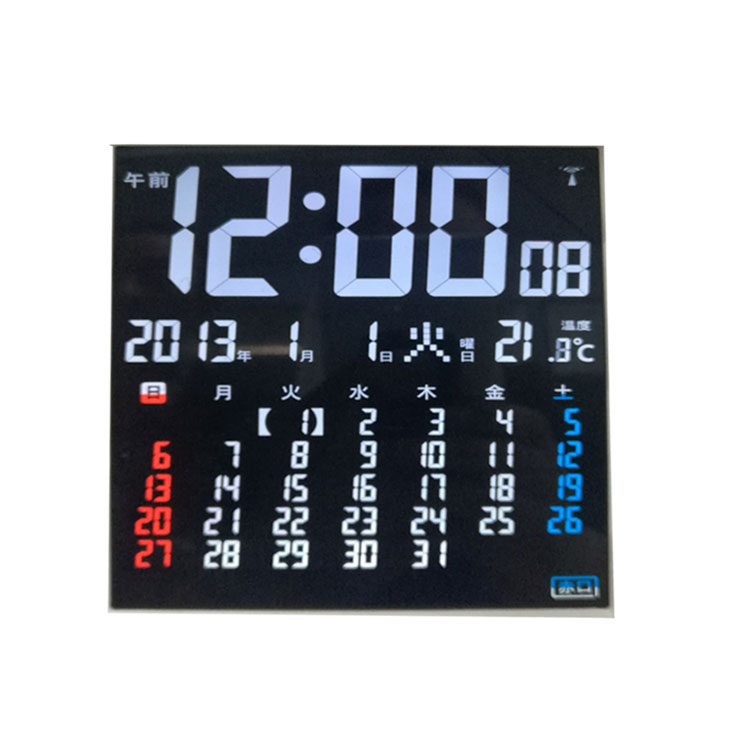 东莞赣荣厂家定制万年历TN液晶屏 LCD段码液晶屏显示屏  LCD段码屏