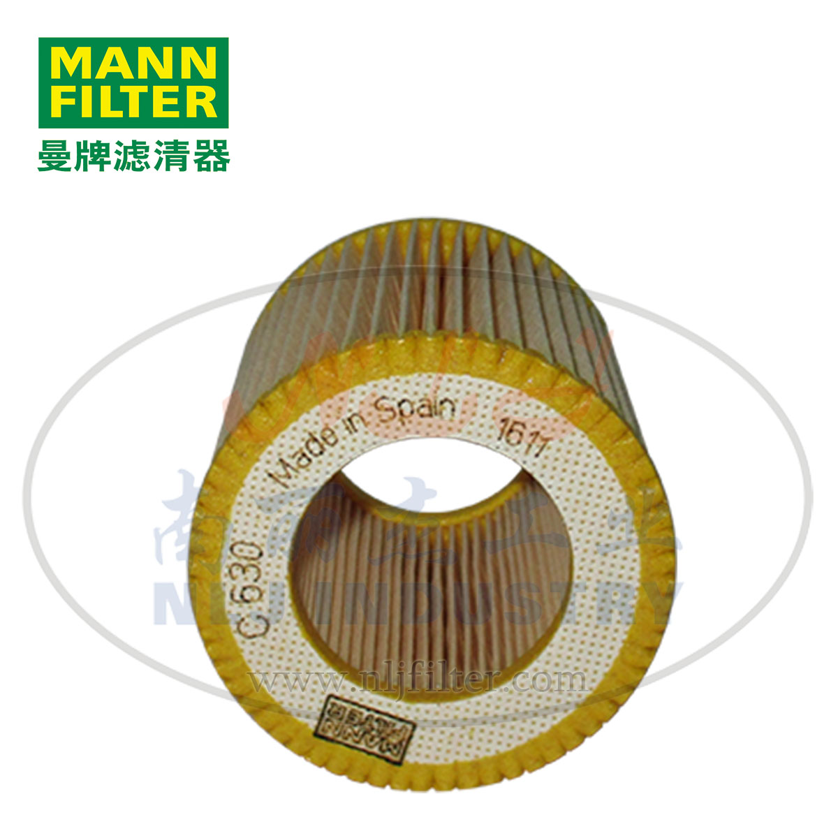 MANN-FILTER(曼牌滤清器)空滤C630  曼牌滤清器空滤