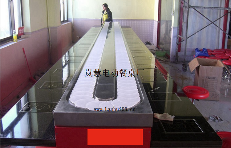 旋转寿司回转麻辣烫设备定做包邮免费安装  旋转火锅设备  转转火锅设备  回转火锅设备