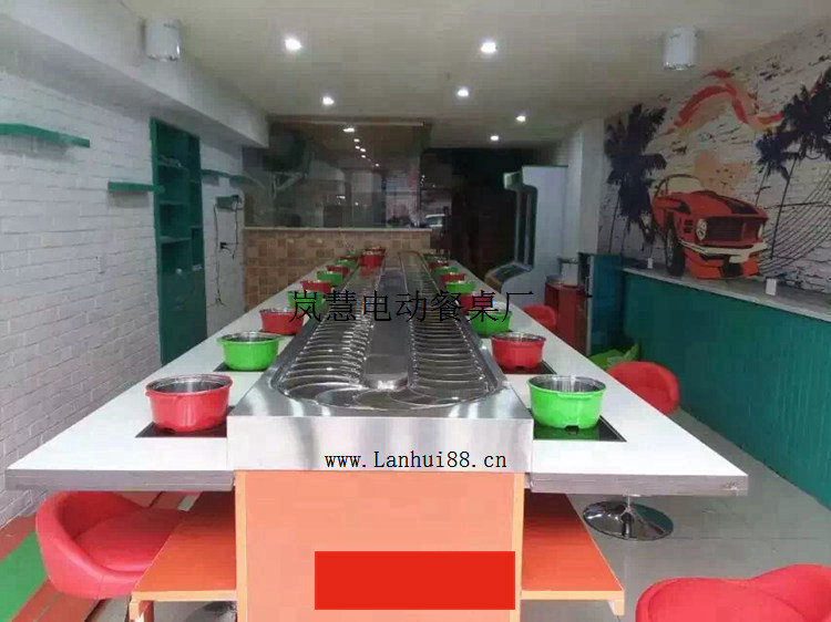 自助旋转小火锅设备定做免费安装包邮  旋转火锅设备  转转火锅设备  回转火锅设备