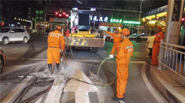 遵义道路划线道路除线浩奇交通  遵义道路除线  遵义高压水除线