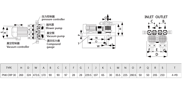 无油式碳片真空泵