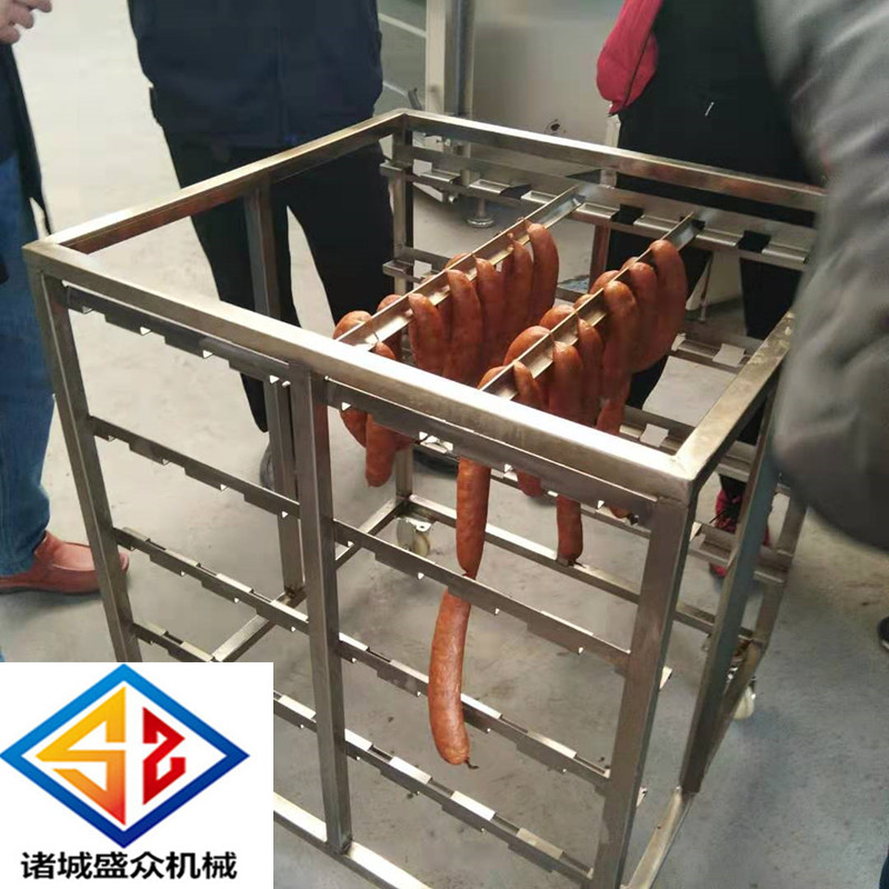 熟食烤肉燃气烟熏炉哈尔滨红肠加工设备  燃气烟熏炉厂家  牛肉干烟熏炉  全自动红肠蒸熏炉