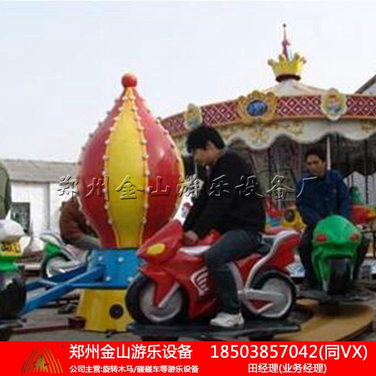 摩托竞赛 飞车竞赛游艺机 外型美观 色彩鲜艳  旋转木马  仿古小火车  豪华转马