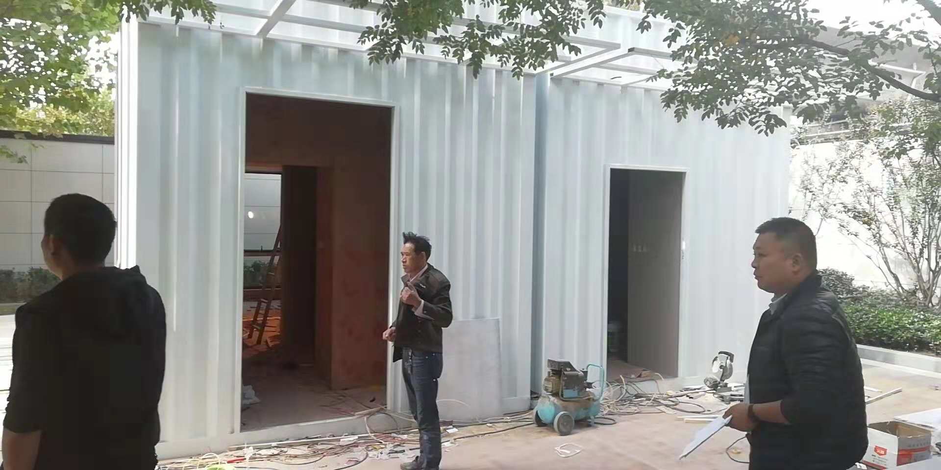 住人集装箱房铁箱样板间售楼部  集装箱别墅