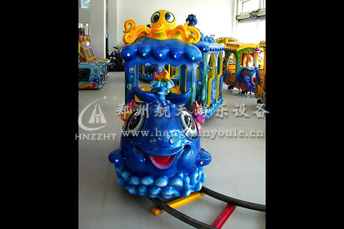 航天游乐厂首席设计师设计新颖精美的海洋火车  新型游乐设备  室内儿童乐园  儿童游乐场设备报价