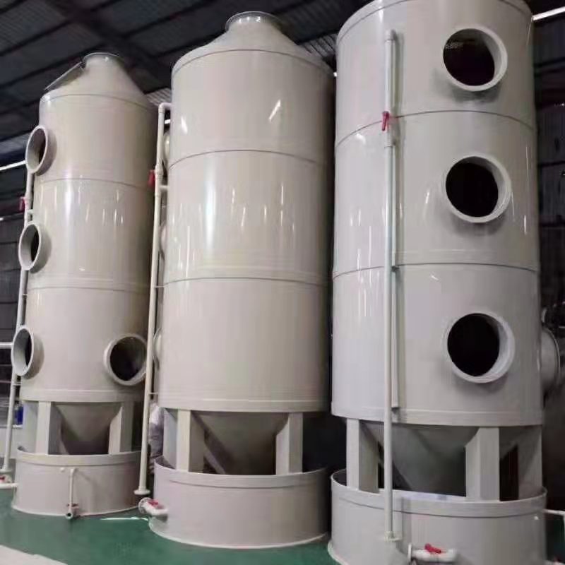 废气喷淋塔 废气处理设备填料塔 洗涤塔成套设备 加工定制  pp填料塔  pp降尘塔  pp洗涤塔