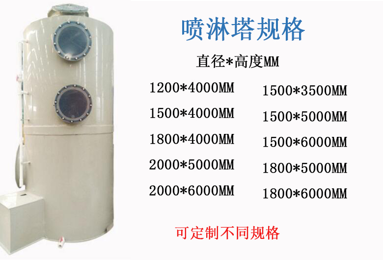 厂家直销喷淋塔除臭 喷淋塔 废气喷淋塔 加工定制  除臭喷淋塔  废气设备  pp喷淋塔