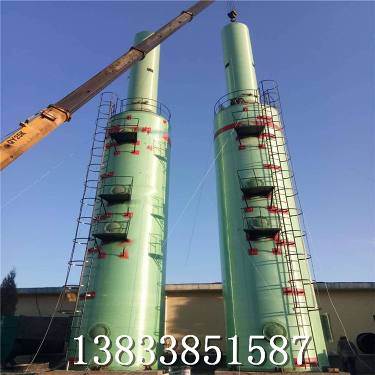 砖厂脱硫塔@新烨砖厂砖窑脱硫塔@玻璃钢脱硫塔