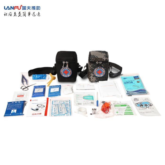 车载急救包家用汽车医院户外救援包 蓝夫LF-16150急救包  家用急救包  学校急救包