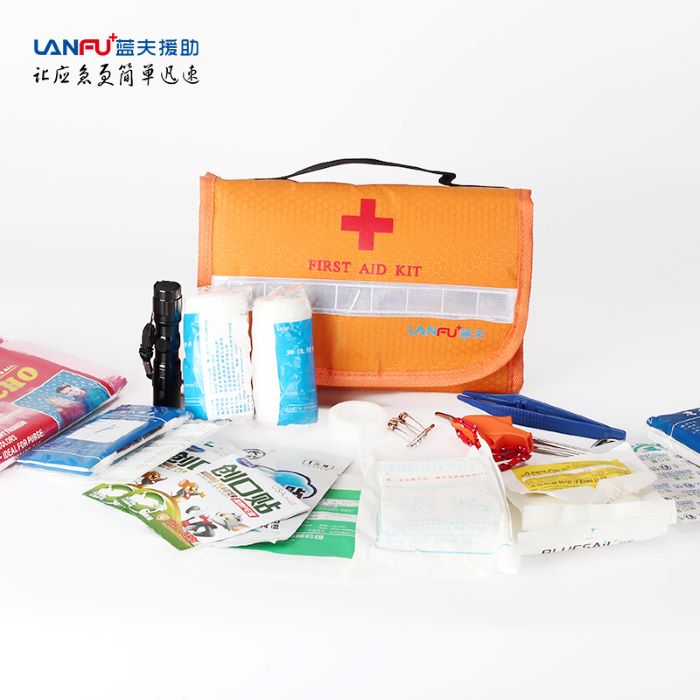 车用家用户外便携旅行企业家庭救援 蓝夫LF-12006急救包  车载急救包  学校急救包  单位急救包