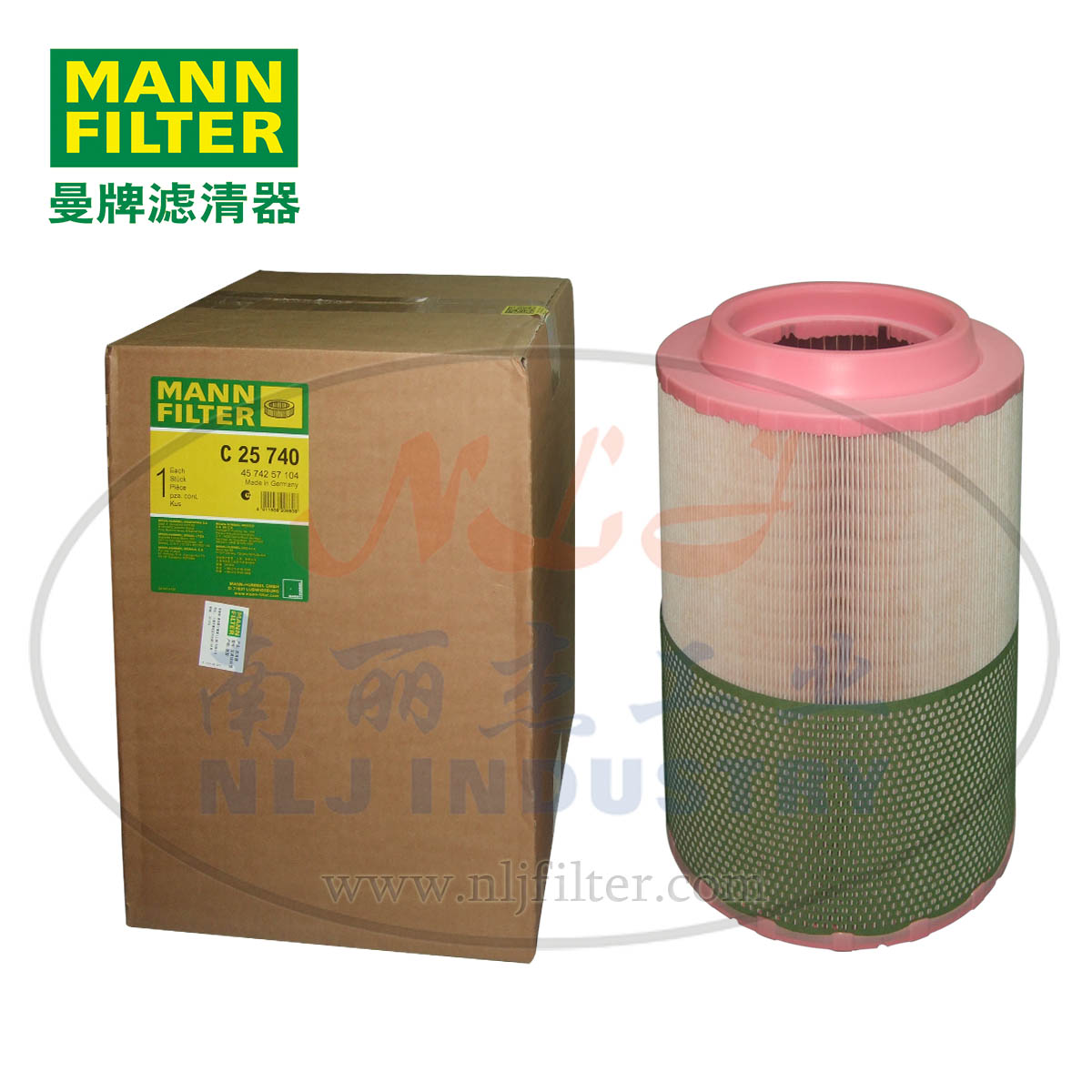 MANN-FILTER(曼牌滤清器)空滤C25740  曼牌滤清器空滤