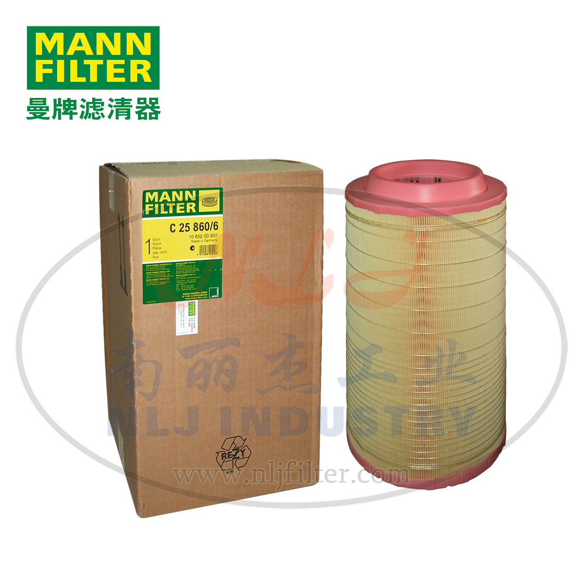 MANN-FILTER(曼牌滤清器)空滤C25860/6  曼牌滤清器空滤