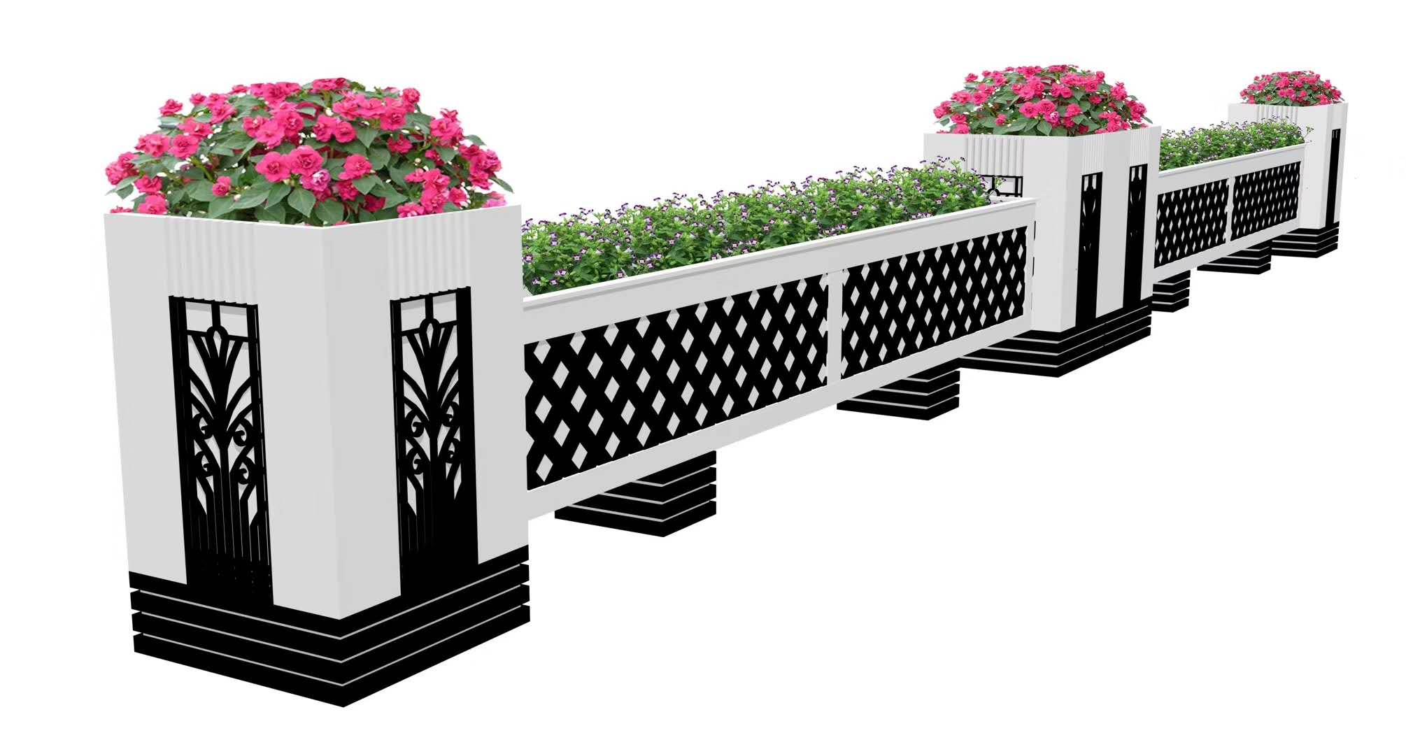 漳州PVC花箱定制 漳州PVC花箱 漳州道路隔离花箱&nbsp;&nbsp;漳州PVC花箱厂家